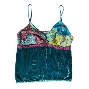 Vintage Beaded Patchwork Tank